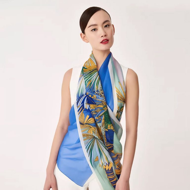 Pagkabisado ng Custom Silk Scarves Scarf Factory